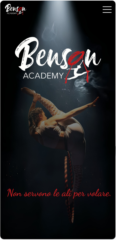 Sito Benson Academy ASD - Portfolio GabyWeb